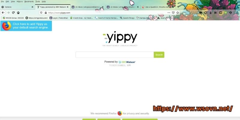 Công cụ tìm kiếm Yippy (Yippy.com) 