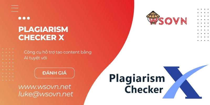 Giao diện trang chủ của Plagiarism Checker X